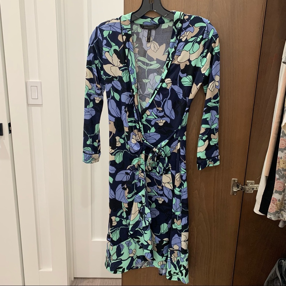 BCBG Max Azria Floral Wrap Dress